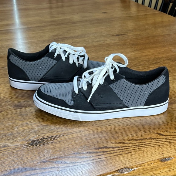 ⭐️ Puma Men’s El Ace 2 Black & Gray sneakers Size 9 - Picture 2 of 15
